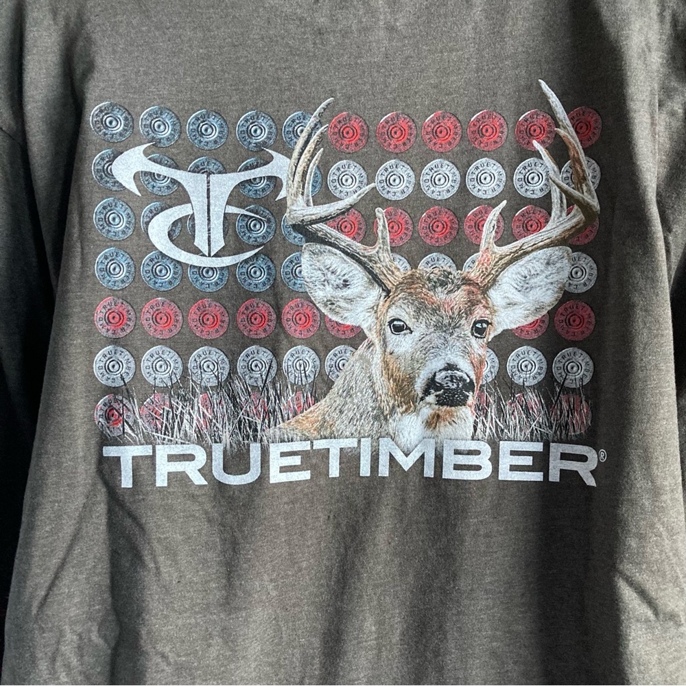Truetimber Men Long Sleeves Graphic Tee Size 2XL